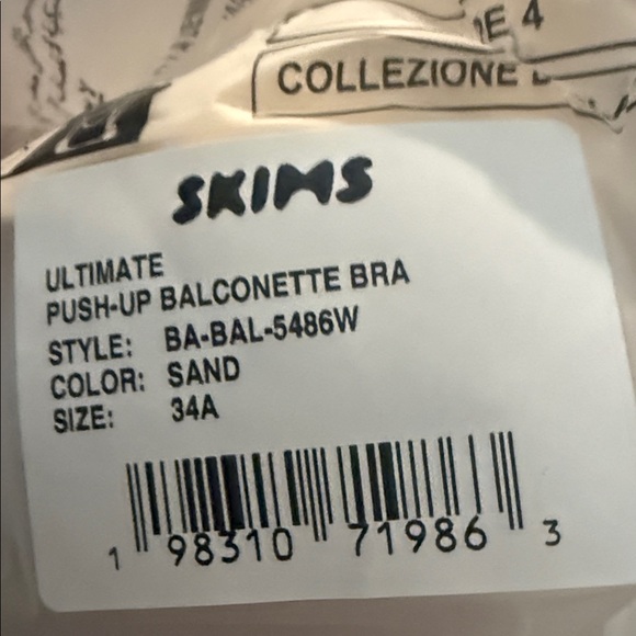 NEW Skims Ultimate Push-Up Underwire Balconette Bra NEW
34A
34C - Picture 7 of 7